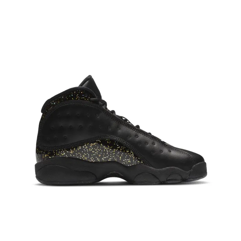Jordan 13 Retro Black Metallic Gold (GS) (DC9443-007)