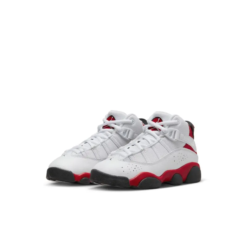 Jordan 6 Rings White Black University Red (PS) (323432-126)