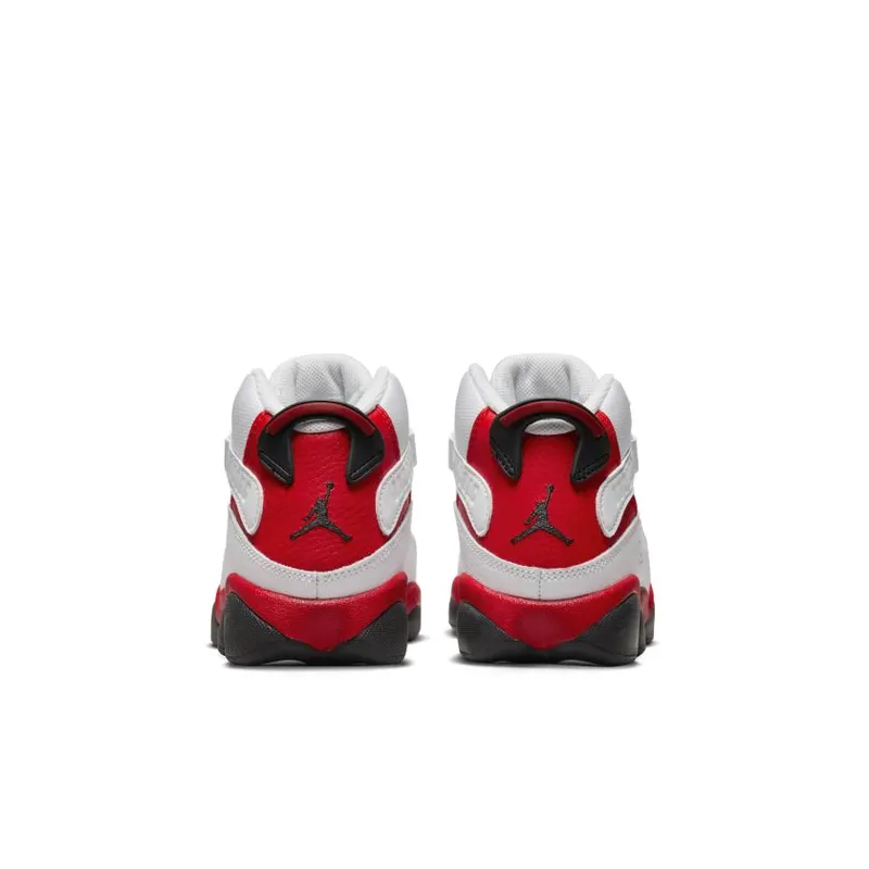 Jordan 6 Rings White Black University Red (PS) (323432-126)