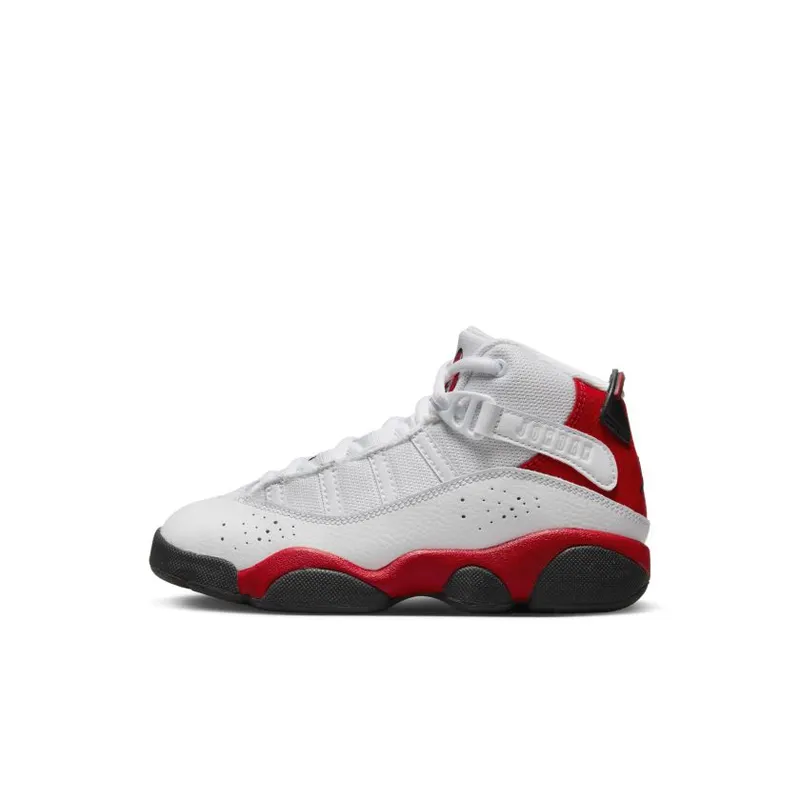 Jordan 6 Rings White Black University Red (PS) (323432-126)