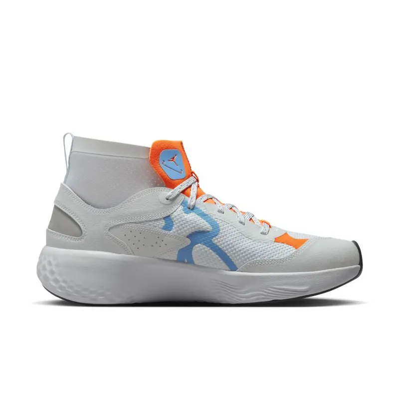 Jordan Delta 3 Mid Pure Platinum Chambray Total Orange (DR7614-004)