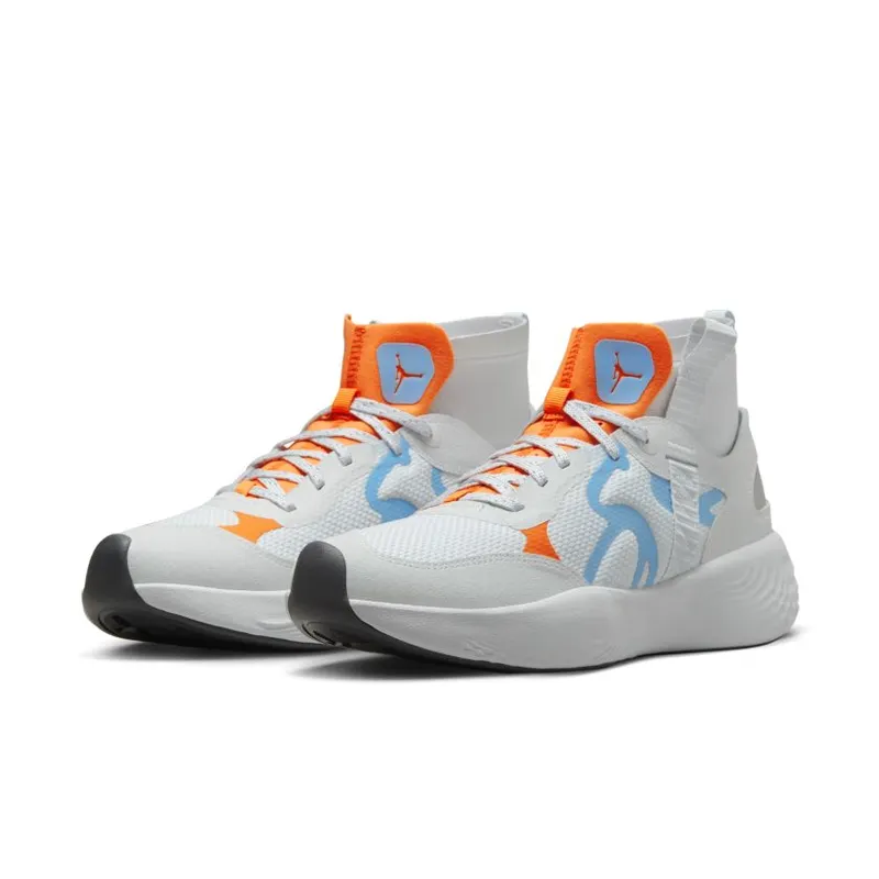 Jordan Delta 3 Mid Pure Platinum Chambray Total Orange (DR7614-004)