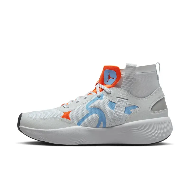 Jordan Delta 3 Mid Pure Platinum Chambray Total Orange (DR7614-004)