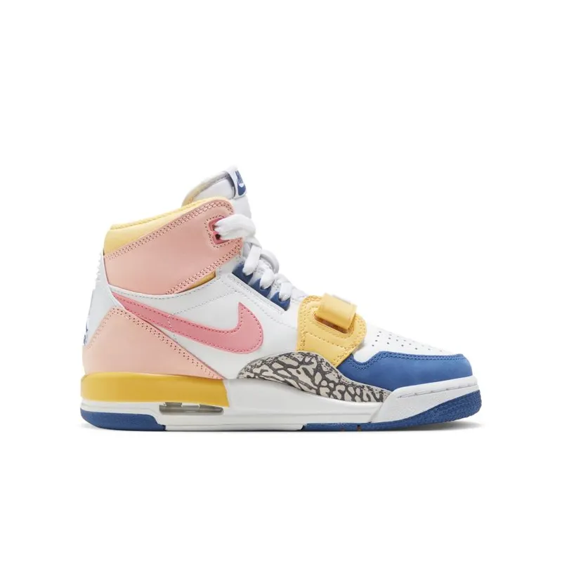 Jordan Legacy 312 White Coral Pink French Blue (GS) (FD9909-161)