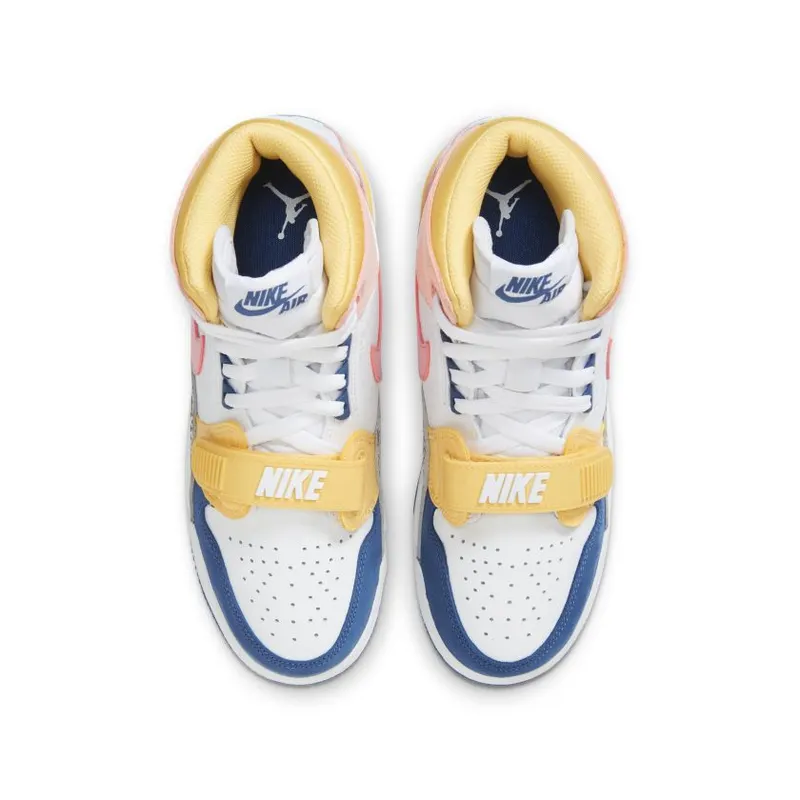 Jordan Legacy 312 White Coral Pink French Blue (GS) (FD9909-161)