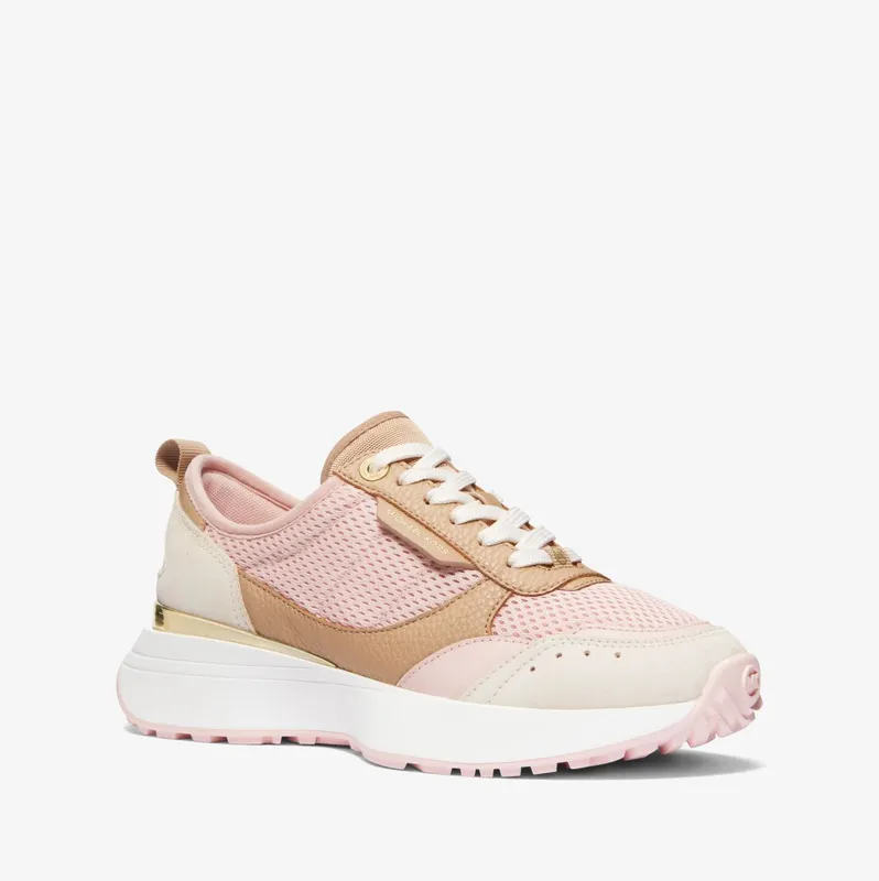 Michael Kors MK Flynn Mesh and Leather Trainer – Bae Multi (43F3FYFS1D-2926)