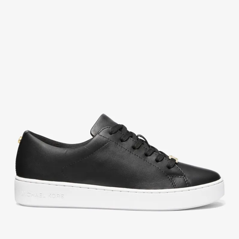 Michael Kors MK Keaton Leather Trainers – Black (43T2KTFS5L-0001)