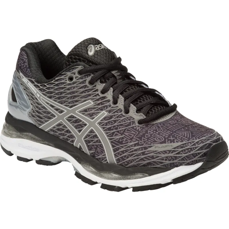 ASICS Gel-Nimbus 18 Lite Show Black Silver Shark (Women’s) (T6E5N-9093)