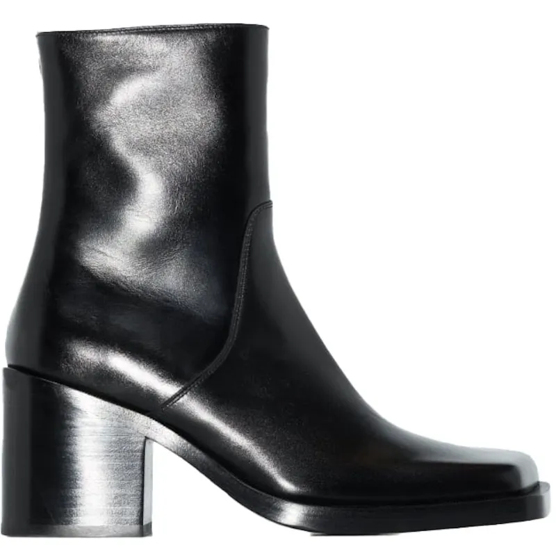 Balenciaga Black Cut 80 Boots Black Leather (657004WBBW11000)