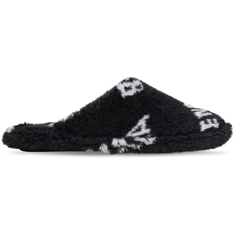 Balenciaga Furry Closed AllOver Logo Black (699675W2B411090)
