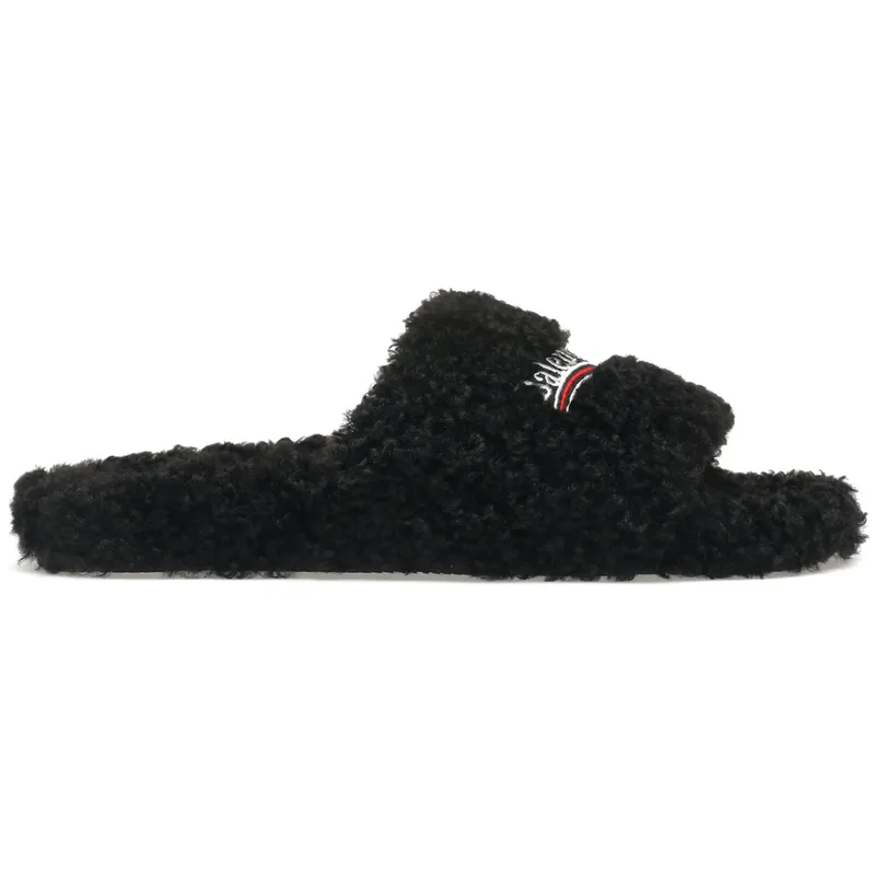 Balenciaga Furry Slide Black (654747W2DO11096)