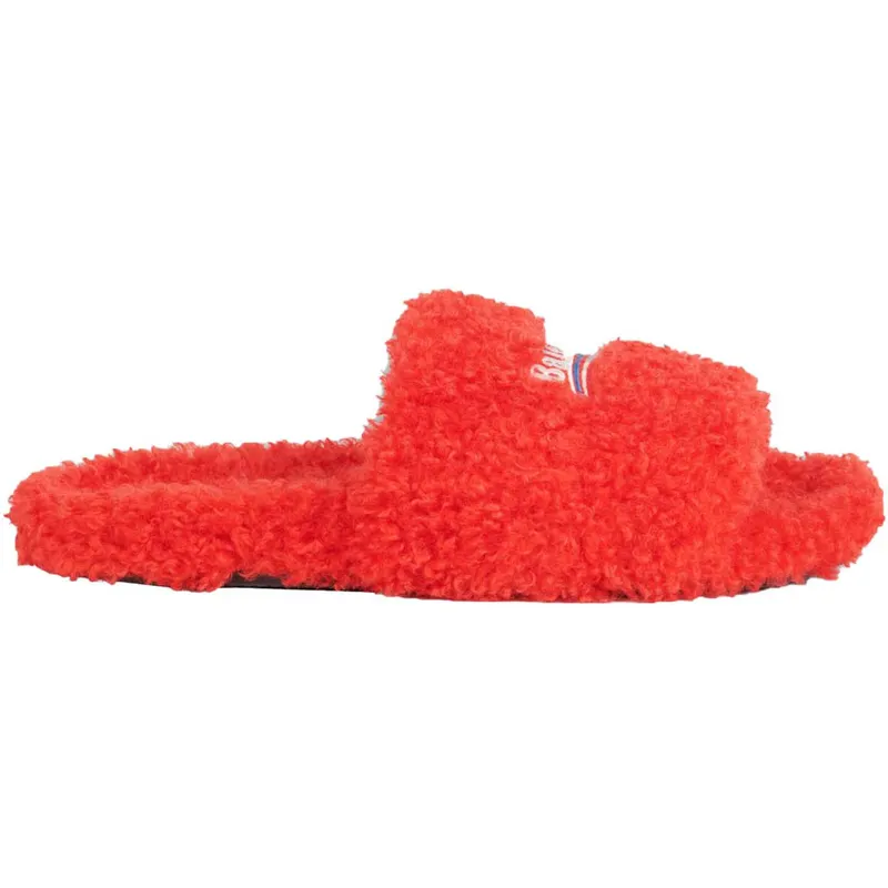 Balenciaga Furry Slide Red White (Women’s) (654261W2DO16596)