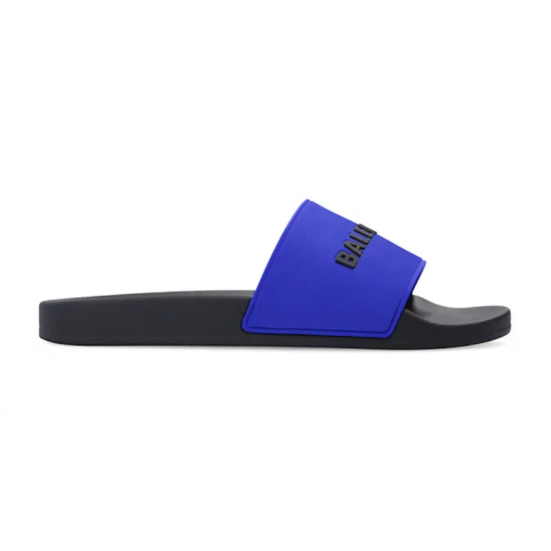 Balenciaga Pool Slide Navy Blue Black (565826 W1S8A 4010)