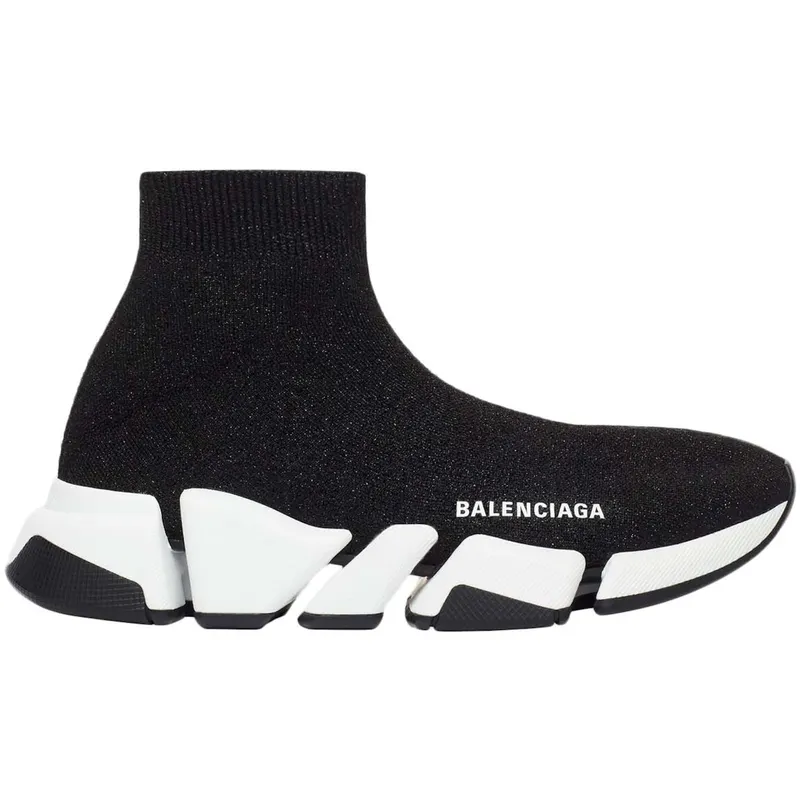 Balenciaga Speed 2.0 Black White Shiny (Women’s) (636833W2DC11091)