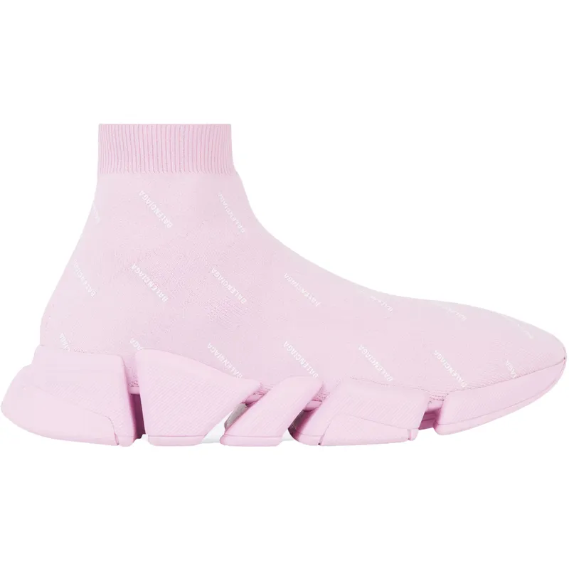 Balenciaga Speed 2.0 Recycled Knit AllOver Pink (Women’s) (617196W2DBO5601)