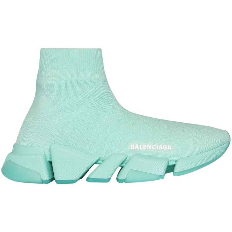 Balenciaga Speed 2.0 Recycled Transparent Sole Green (654020W2DI43412)