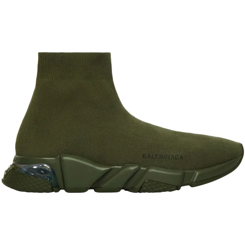 Balenciaga Speed Clear Sole Kaki (607544W2DBL3300)