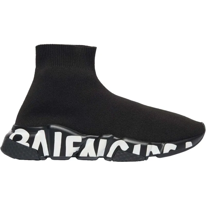 Balenciaga Speed Graffiti Black White (Women’s) (605942W2DB71006)