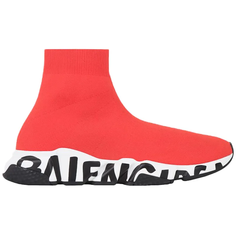 Balenciaga Speed Graffiti Red White (605972 W2DB7 6991 / 645334 W2DB7 6991)