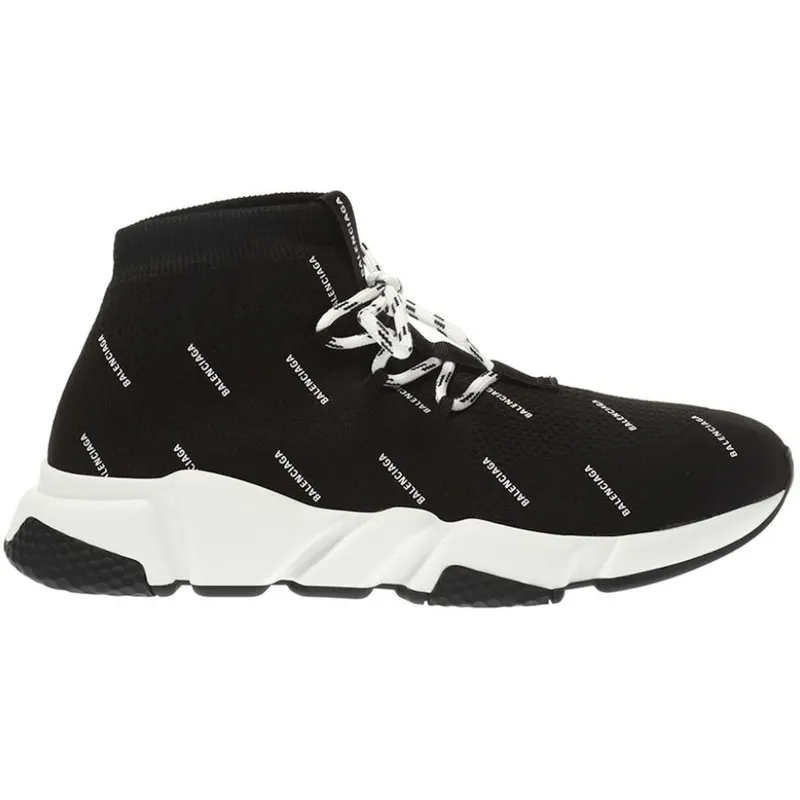 Balenciaga Speed Lace Up All Over Print Black (530358W1HP11006)