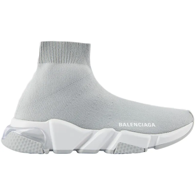 Balenciaga Speed Trainer Clear Sole Grey (607544 W05GR 1705)