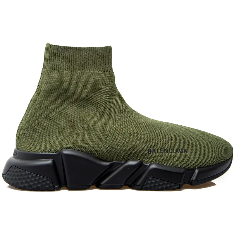 Balenciaga Speed Trainer Khaki Black (645056 W2DB1 3310)