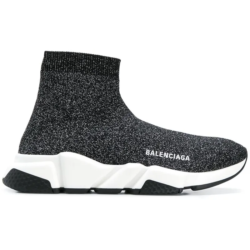 Balenciaga Speed Trainers Mid Lurex Knit (Women’s) (530284 W0680 1000)