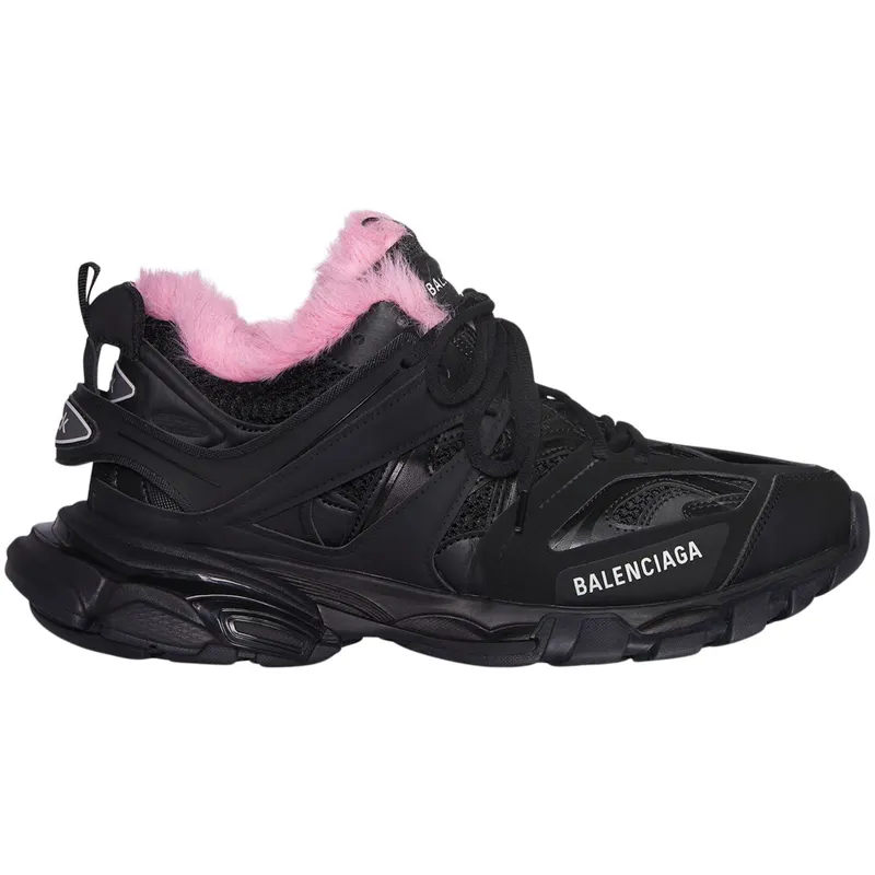 Balenciaga Track Fake Fur Black Pink (Women’s) (668555W3CQ61050)