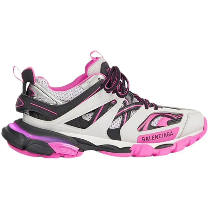 Balenciaga Track LED Grey Pink Black (Women’s) (555032W3AD31252)