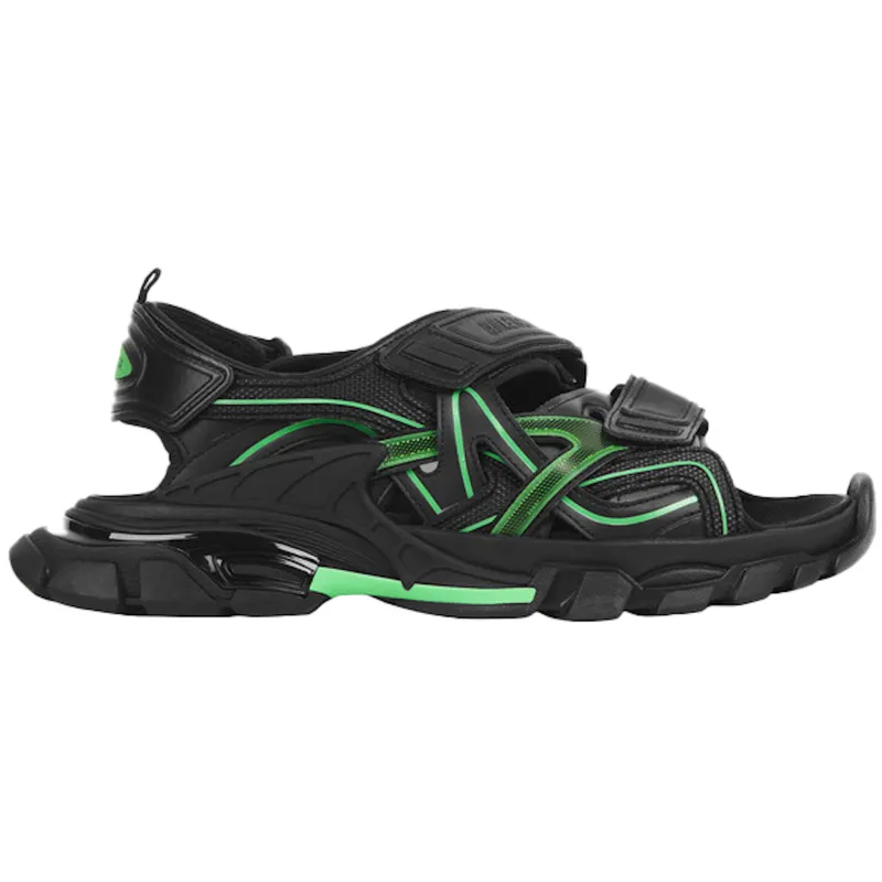 Balenciaga Track Sandal Black/Fluo Green (617542W3AJ11030)