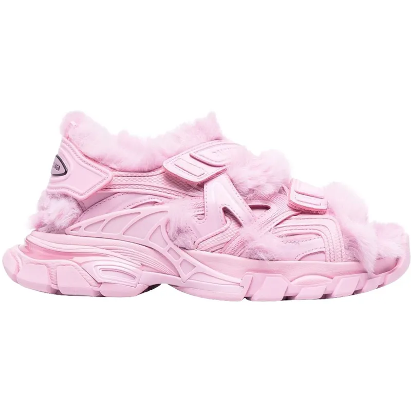 Balenciaga Track Sandal Fake Fur Pink (Women’s) (668560W3CQ35000)