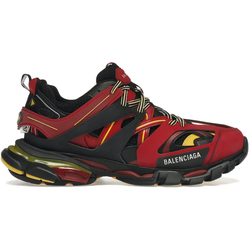 Balenciaga Track Trainers Burgundy Black (542023 W1GB8 6575)