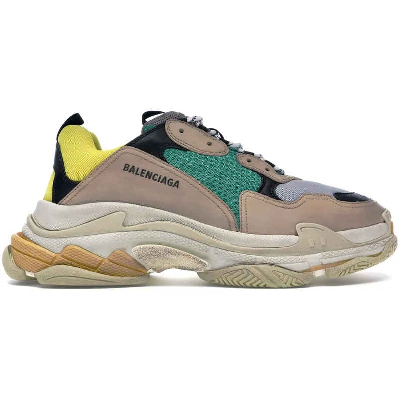 Balenciaga Triple S Beige Green Yellow (2018 Reissue) (516440W09O27070)