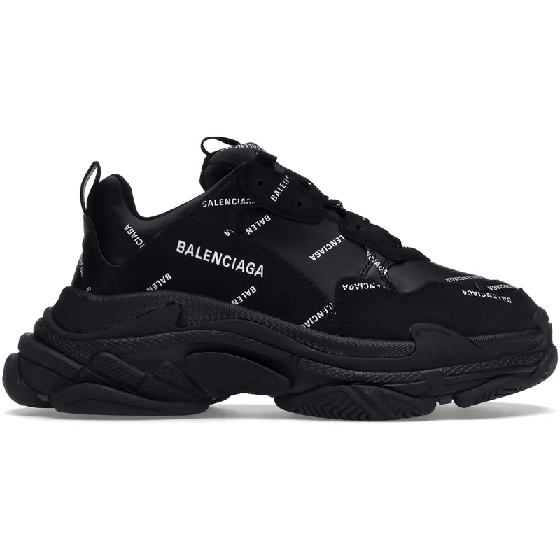Balenciaga Triple S Black Logo (Women’s) (524039 W2FA1 1090)