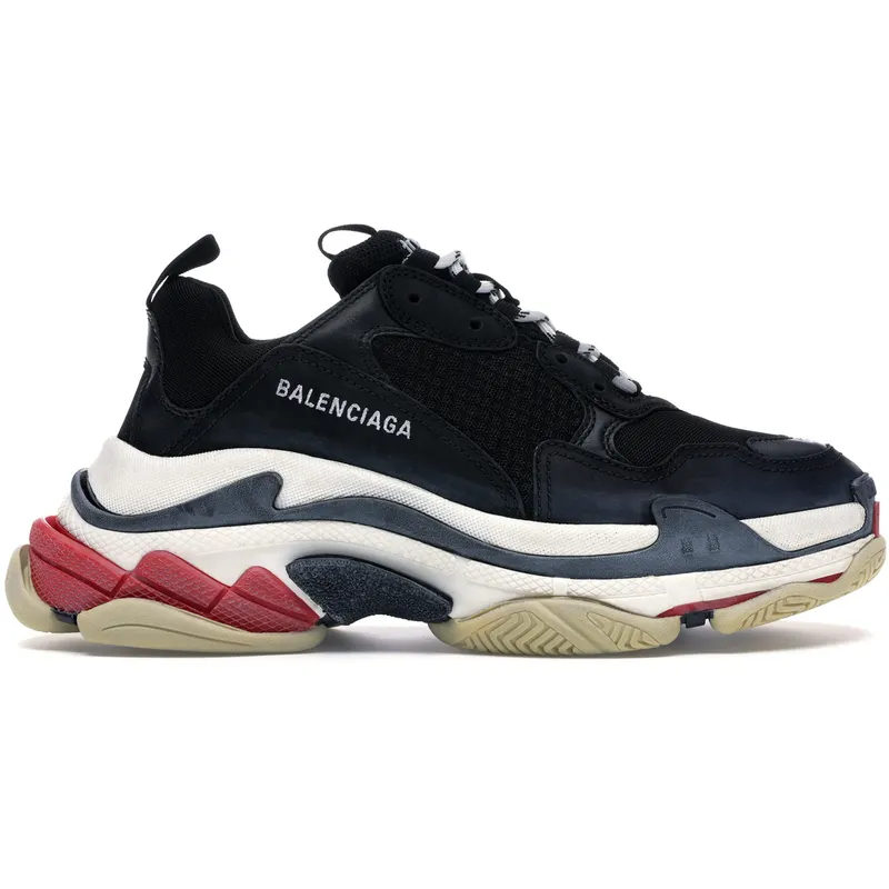 Balenciaga Triple S Black White Red (2018 Reissue) (533882W09O11000 / 533882W09OM1000)