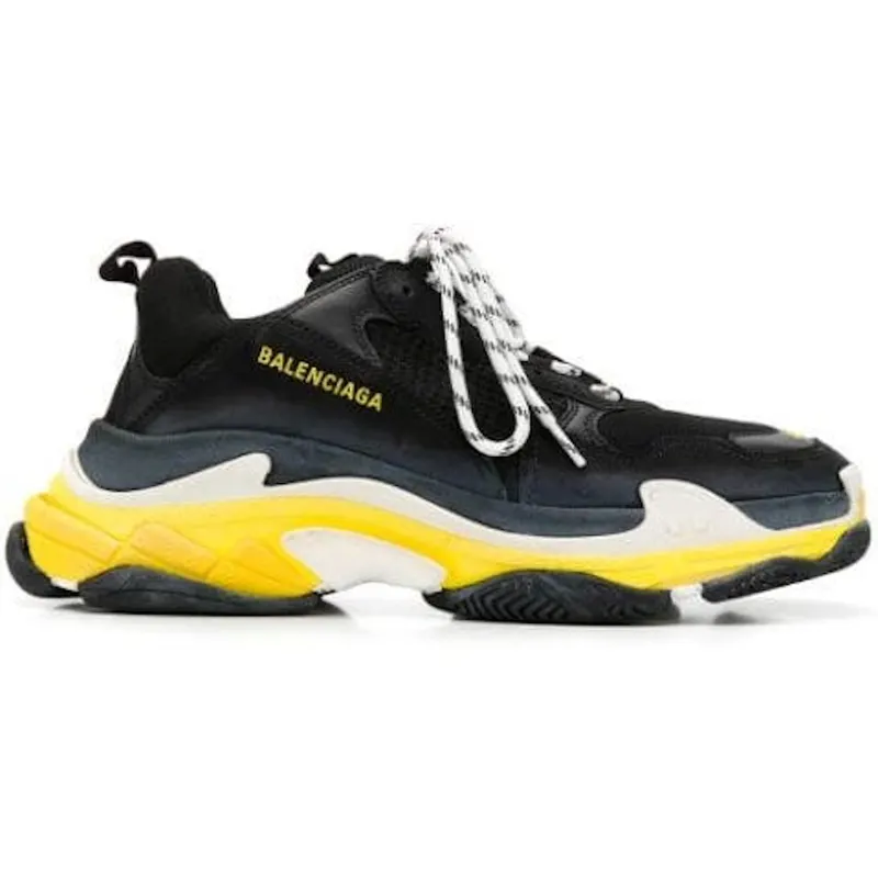 Balenciaga Triple S Black Yellow White (534162W09OG 1087)