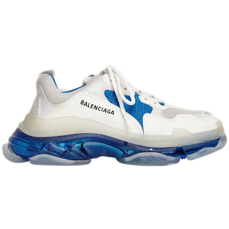 Balenciaga Triple S Clear Sole Blue (Women’s) (544351W09ON9169)