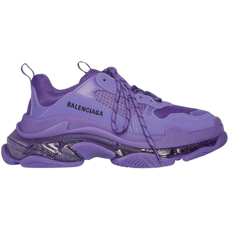 Balenciaga Triple S Clear Sole Deep Purple (Women’s) (544351W2GA16910)
