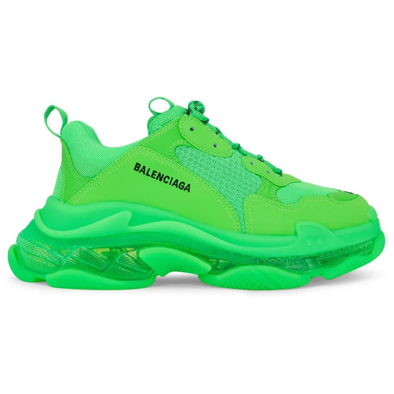 Balenciaga Triple S Clear Sole Fluo Green (541624W2GR13801)
