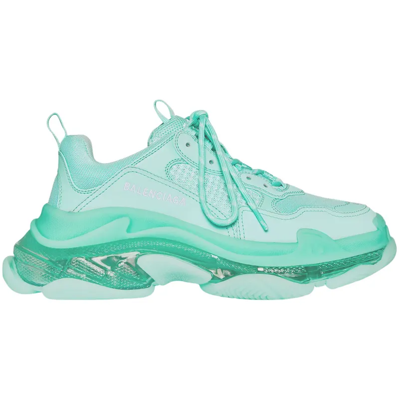 Balenciaga Triple S Clear Sole Green (541624W2GA14500)