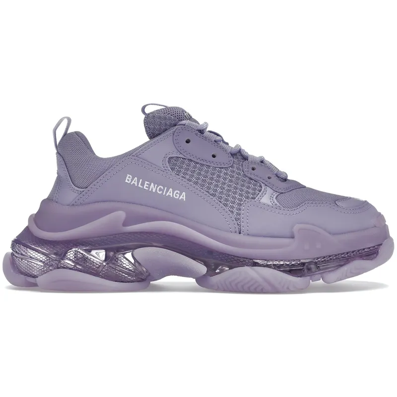 Balenciaga Triple S Clear Sole Purple (Women’s) (544351W2GA15890)