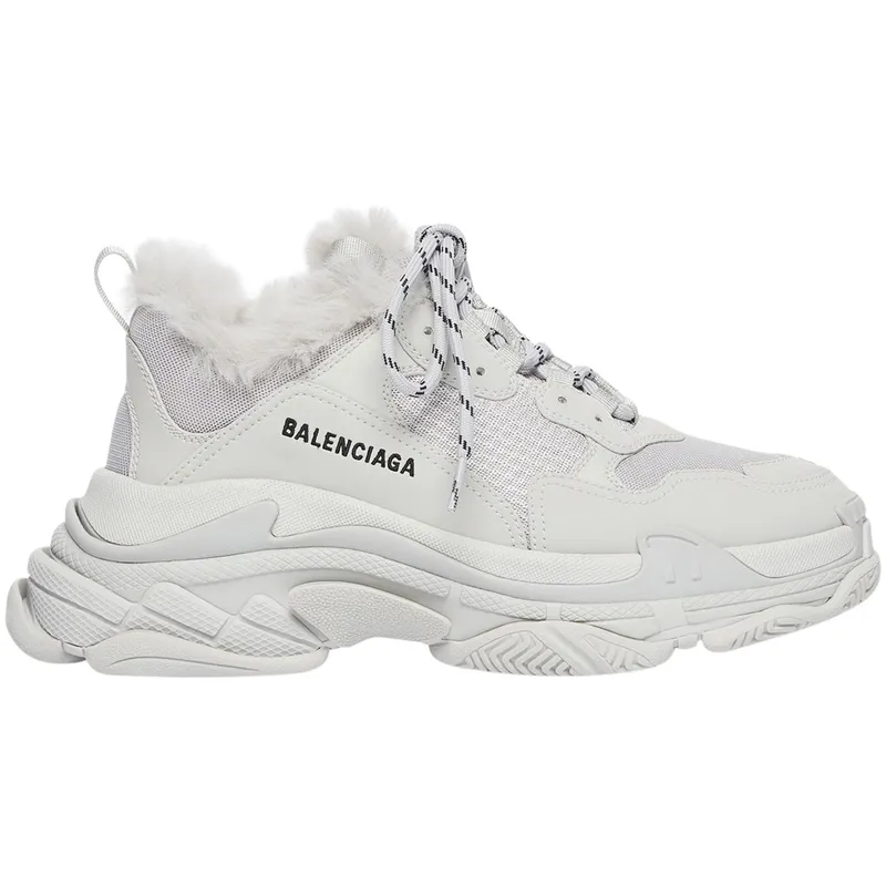 Balenciaga Triple S Fake Fur Grey (668563W3CQ51210)