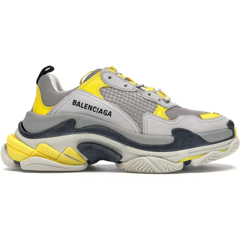 Balenciaga Triple S Grey Yellow (Women’s) (524039W09OH7074)