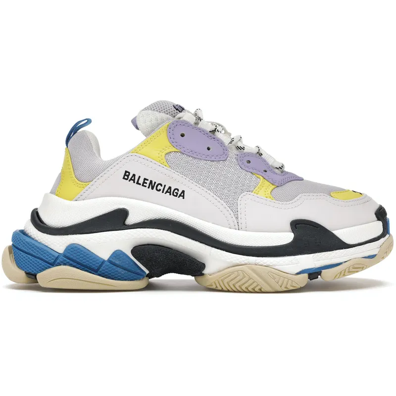 Balenciaga Triple S Purple Yellow Blue (Women’s) (524039 W09O M9465)