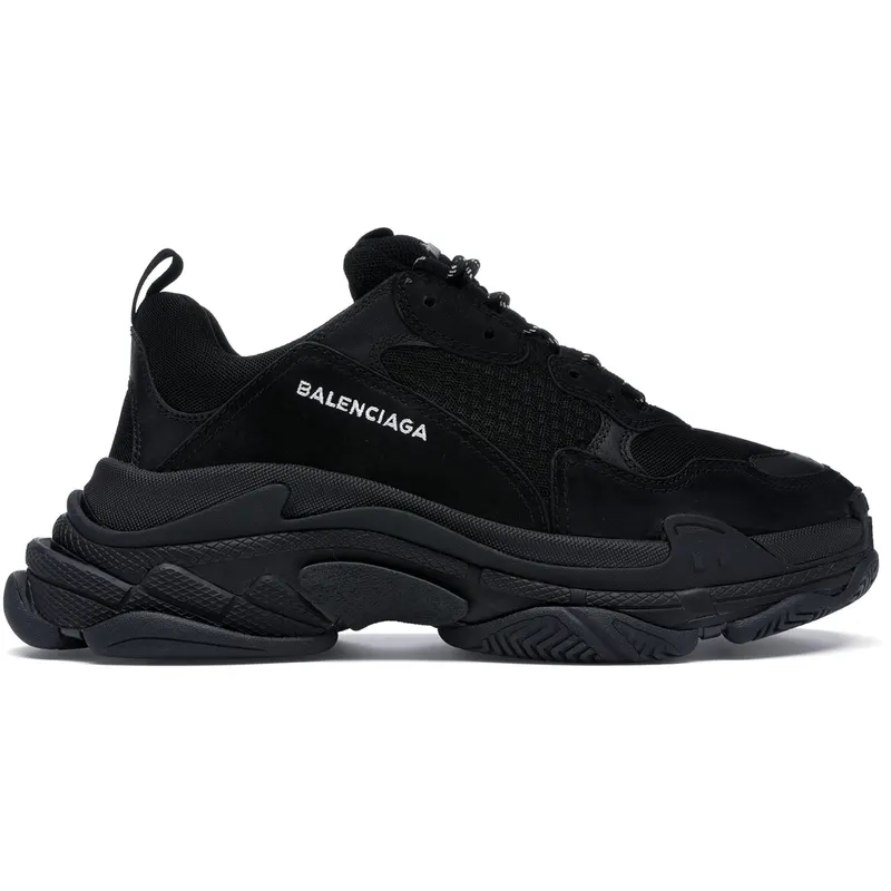 Balenciaga Triple S Triple Black (2018) Reissue Nondistressed (Women’s) (524036 W09O1 1000)