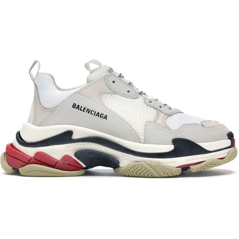 Balenciaga Triple S White Black Red (533882W09E19000)