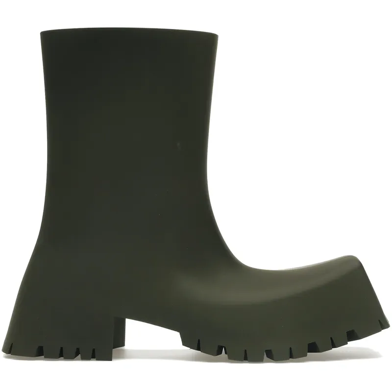 Balenciaga Trooper Rubber Boot Dark Green (680660W0FO83300)