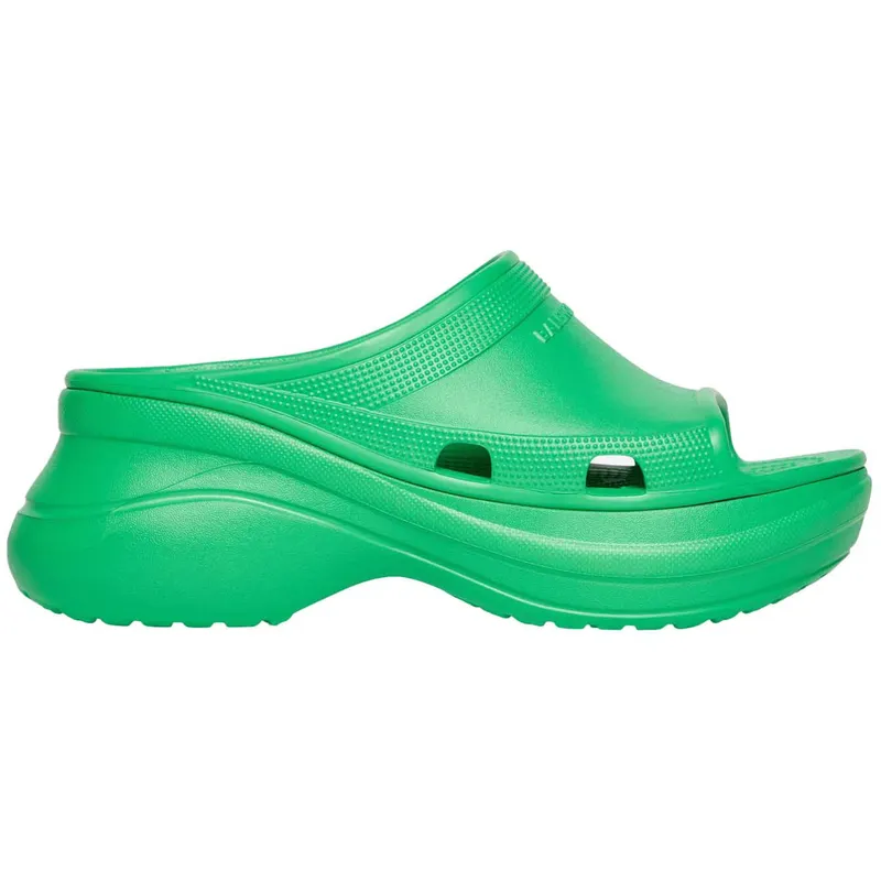 Balenciaga x Crocs Pool Slide Sandals Green (Women’s) (677389W1S8E3033)