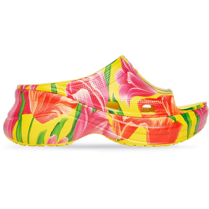 Balenciaga x Crocs Pool Slide Sandals Tulip Print Multi (Women’s) (677389W1S8F7053)