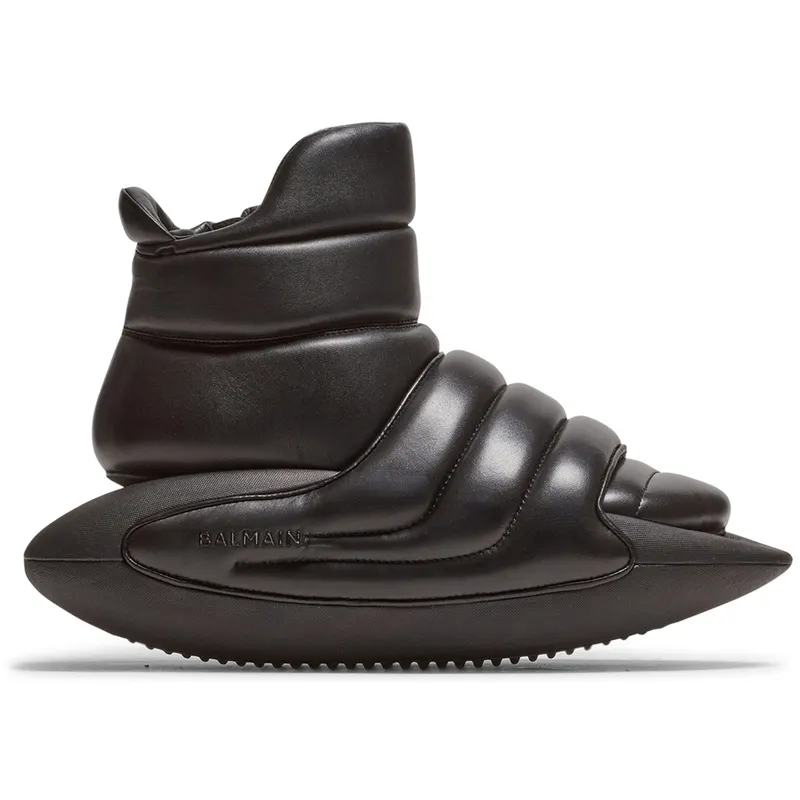 Balmain B-IT Mules High-Top Black (YM0VH315LPNX)